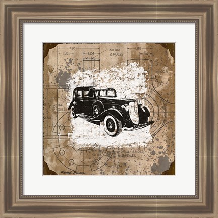 Framed Vintage Ride II Print