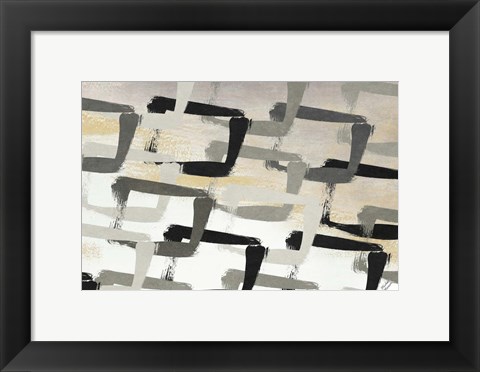 Framed Gray Abstract Print