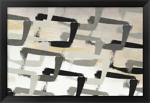 Framed Gray Abstract Print