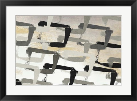 Framed Gray Abstract Print