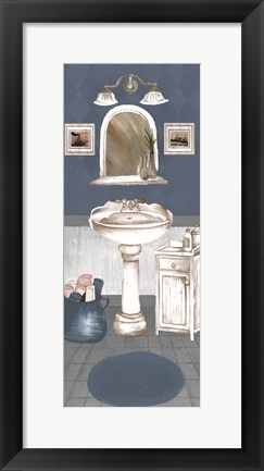 Framed White Wash Bath II Print