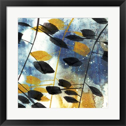 Framed Autumn Leaves I Print