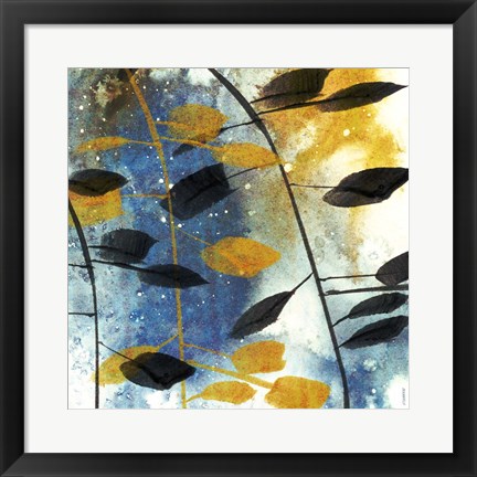 Framed Autumn Leaves II Print