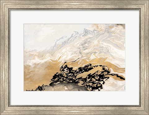 Framed Gold Wave Print