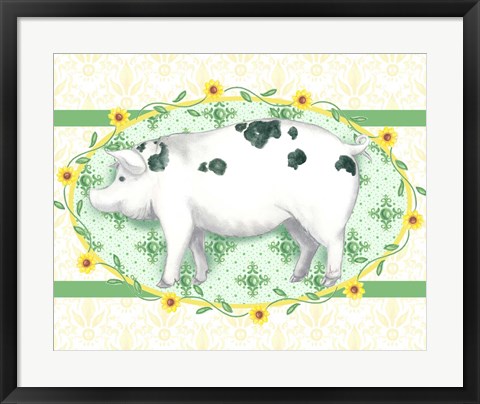 Framed Piggy Wiggy III Print