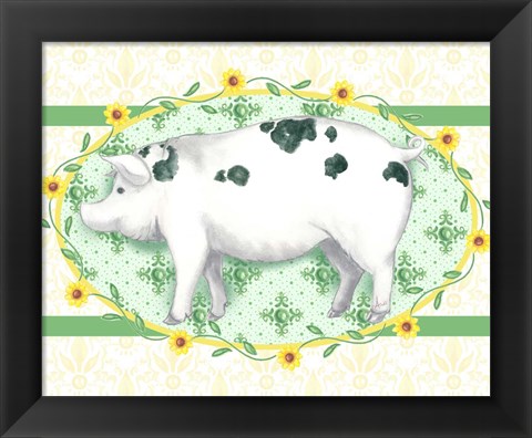 Framed Piggy Wiggy III Print