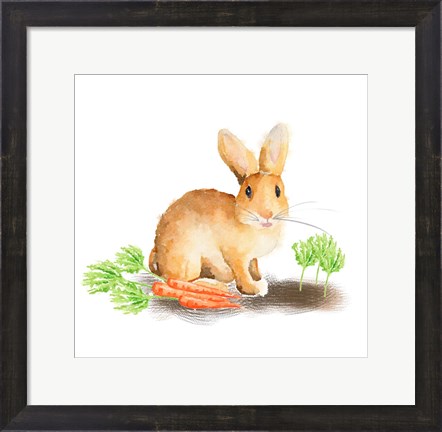 Framed Spring Bunny III Print