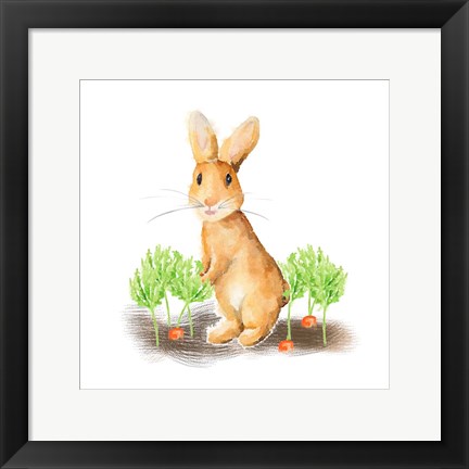 Framed Spring Bunny IV Print