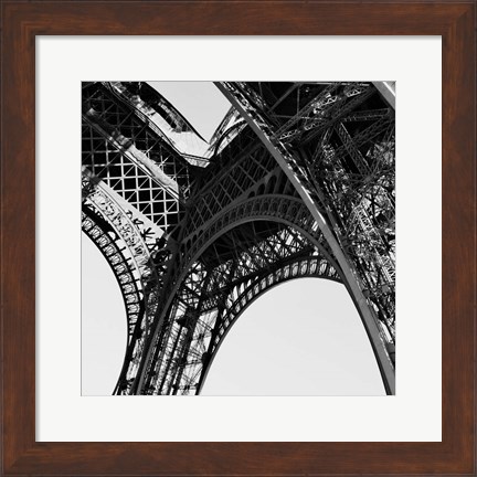 Framed Eiffel Views Square II Print