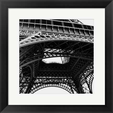 Framed Eiffel Views Square III Print