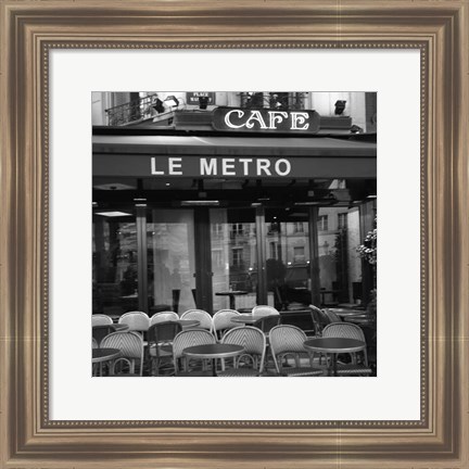 Framed Paris Scene II Print