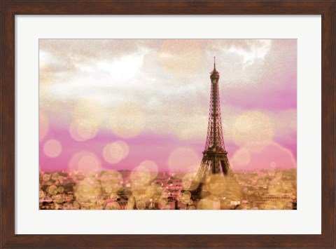 Framed Paris Sparkles Print