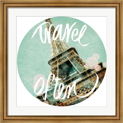 Framed Travel Often Print