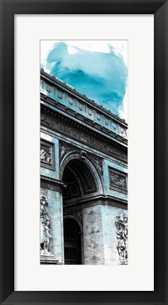 Framed Watercolor France Panel I Print