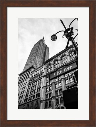 Framed Down the Streets of New York Print