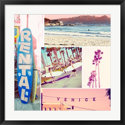 Framed Venice Beach Kit Print