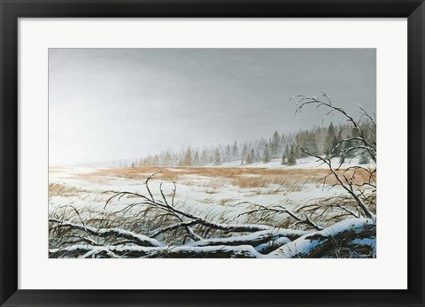 Framed Snowy Morning Print