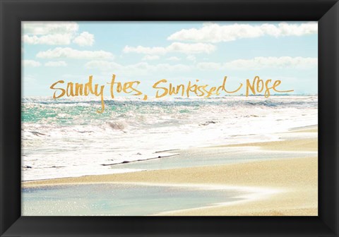 Framed Sandy Toes, Sunkissed Nose Print