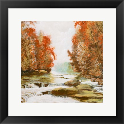 Framed Autumn at Firemen&#39;s Park Print