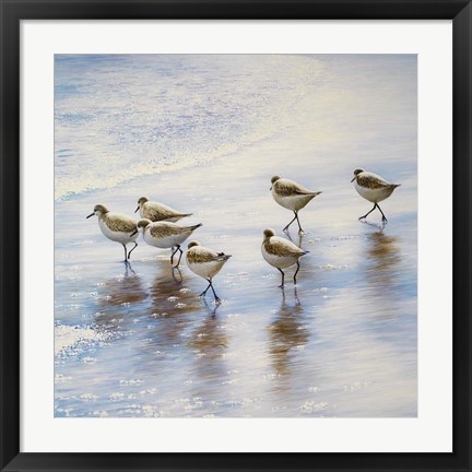 Framed Sand Dancers Square Print