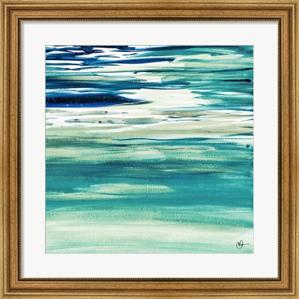 Framed Blue Color Study II Print