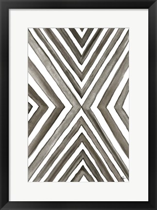 Framed Angled Black &amp; White Print