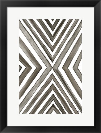 Framed Angled Black &amp; White Print