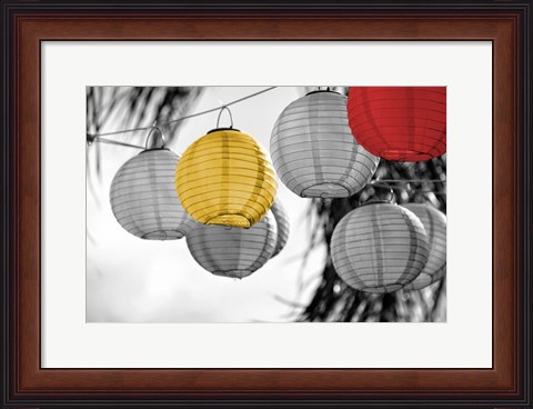 Framed Lanterns Print