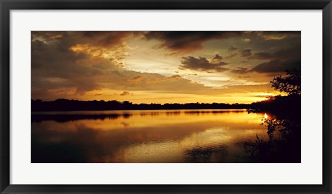 Framed Yellow Sunset Print