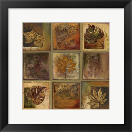 Framed Leaf Square II Print