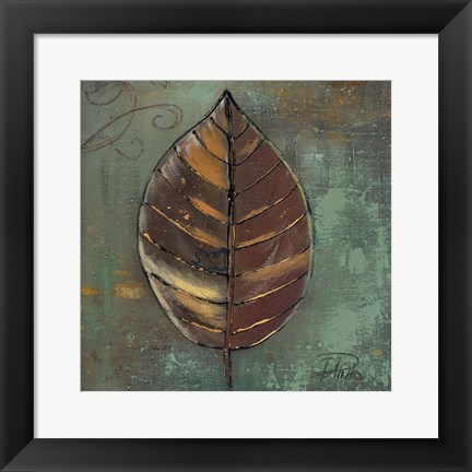 Framed New Leaf I (green) Print