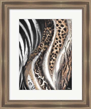 Framed Light African Touch I Print