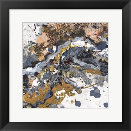 Framed Turbulence Square I Print