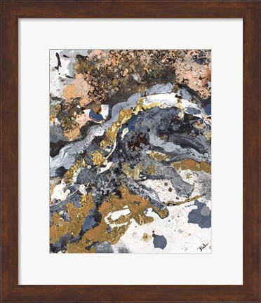 Framed Turbulence Rectangle I Print