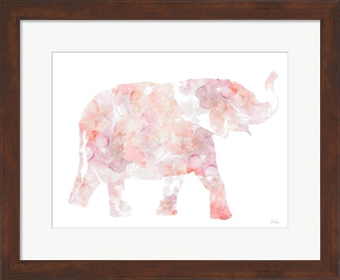 Framed Flowers In Elephant Print