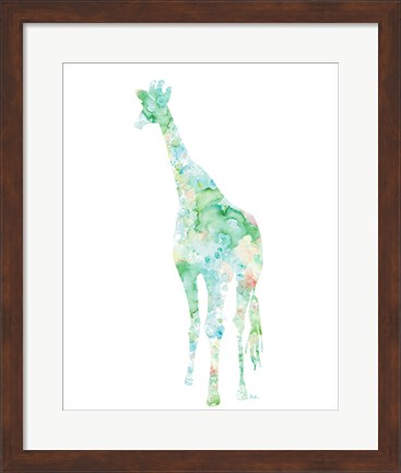 Framed Flowers in Giraffe Print