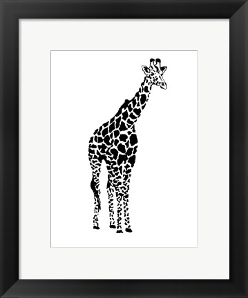 Framed Giraffe Print