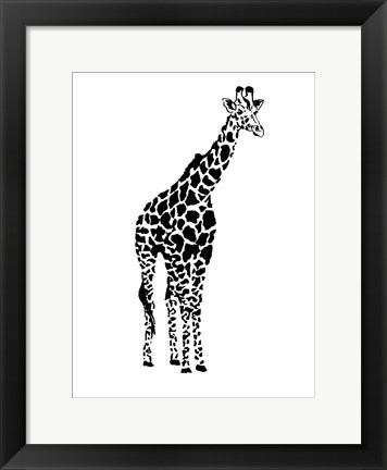 Framed Giraffe Print