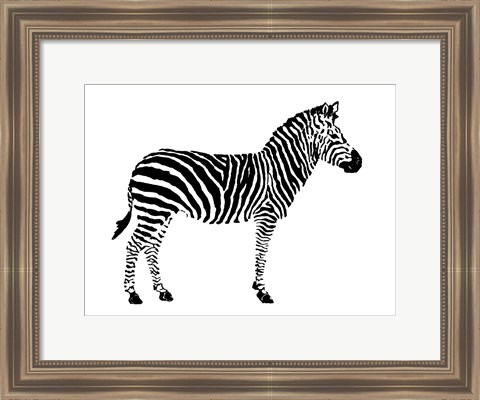 Framed Zebra Print