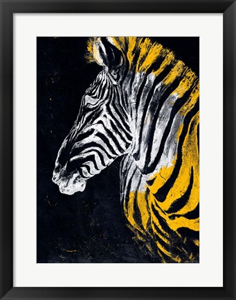 Framed Stained Safari II Print