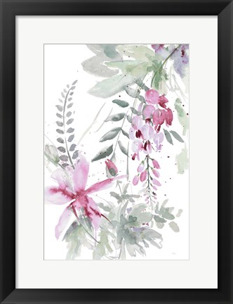 Framed Spring Glicinia I Print