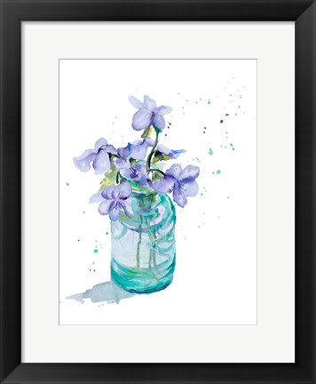 Framed Fresh Little Flower II Print