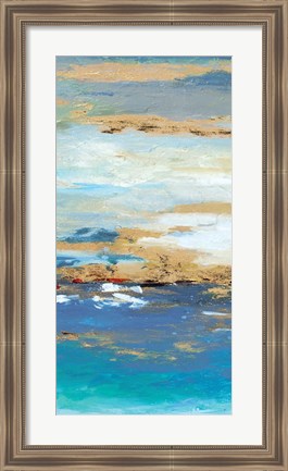 Framed Sea Mystery Panel II Print