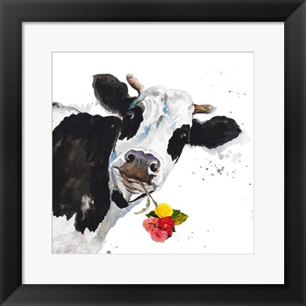 Framed Crazy Cow Print