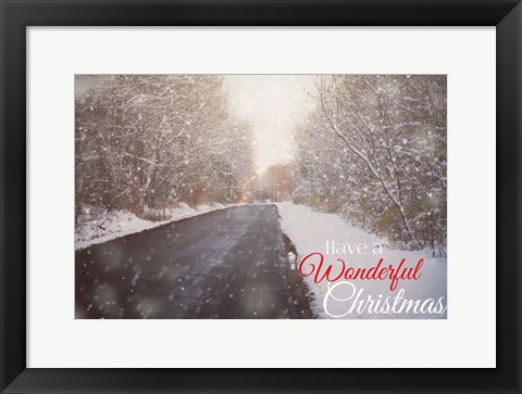 Framed Wonderful Christmas Print