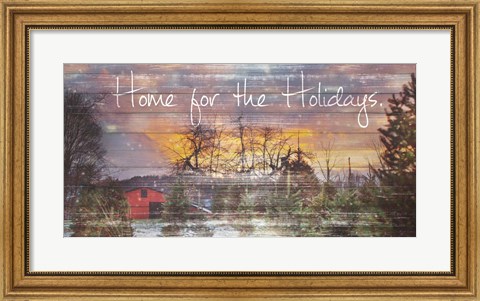 Framed Home for the Holidays Print