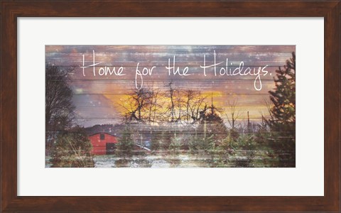 Framed Home for the Holidays Print