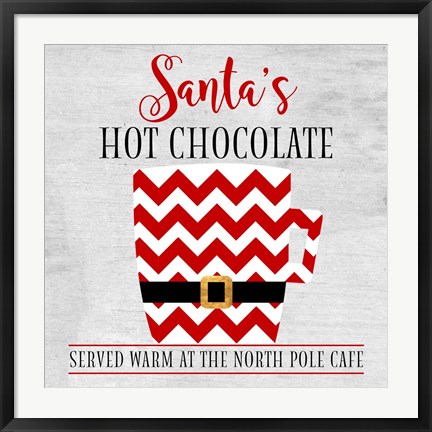 Framed North Pole Cafe Print