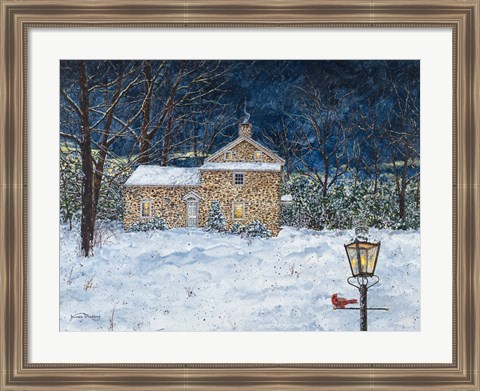 Framed Stone House Print