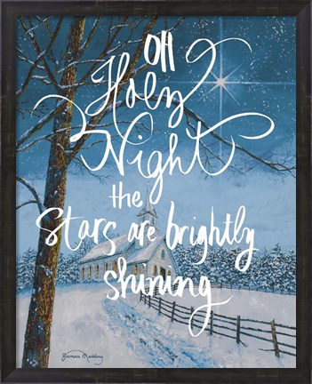 Framed Oh Holy Night Print